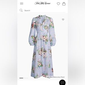 Zimmermann Everley Floral Linen Midi-Dress US4